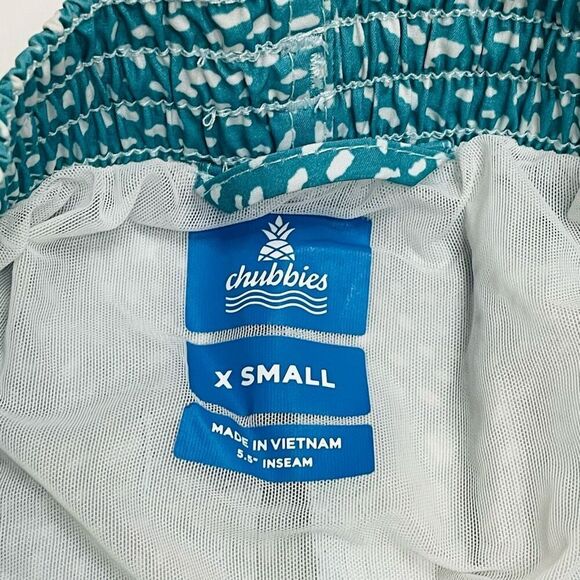 Chubbies Classic Swim Trunk Blue Stripe With Spots Size XS - Picture 3 of 11